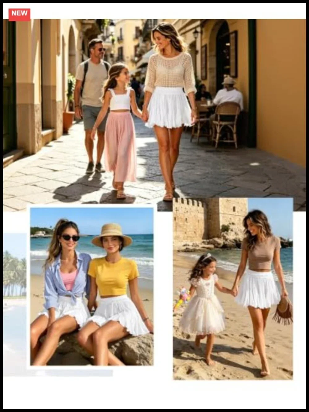 Linen Cotton Ruffle Skort with Pockets Pleated High Waist Boho Mini Tennis Golf